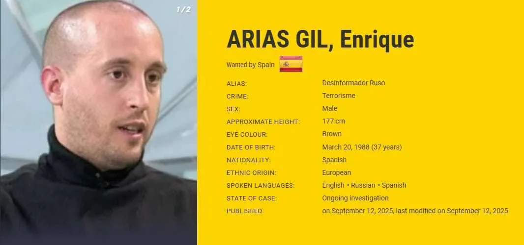 Un profesor español, entre los fugitivos más buscados de Europol por 