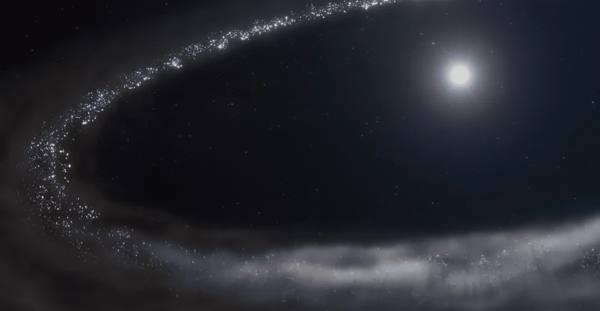 El telescopio James Webb identifica agua congelada en un joven sistema estelar a 155 años luz