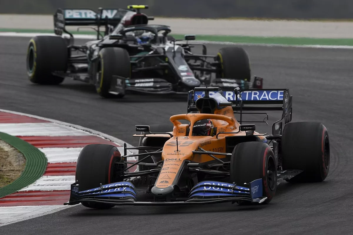 Las cuatro vueltas de Sainz como lder en Portimao: 