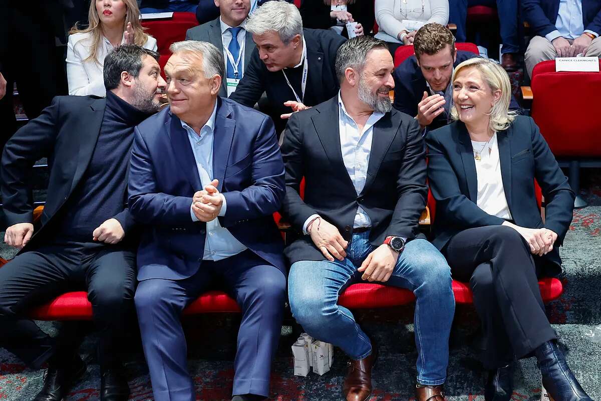 Abascal, Le Pen, Salvini y Orban proclaman desde Madrid su hermandad con Trump sin ser 