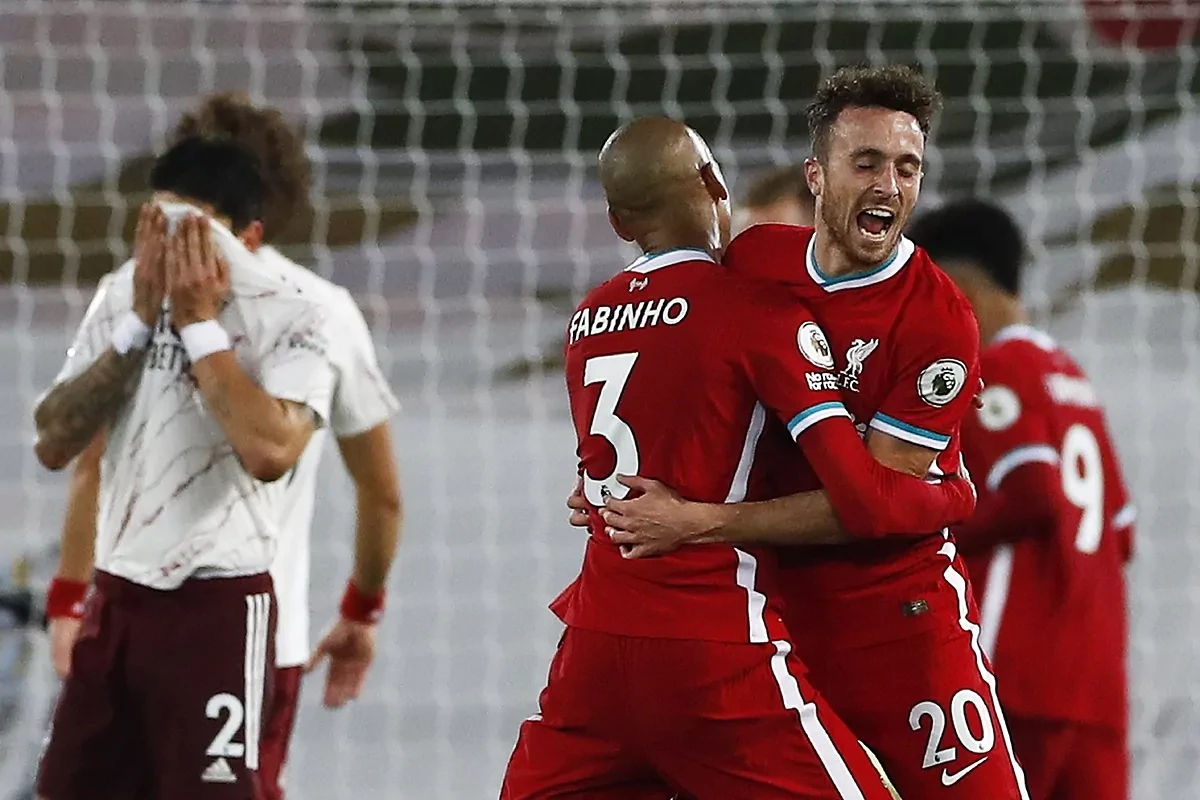 El Liverpool remonta al Arsenal con el debut soado de Diogo Jota