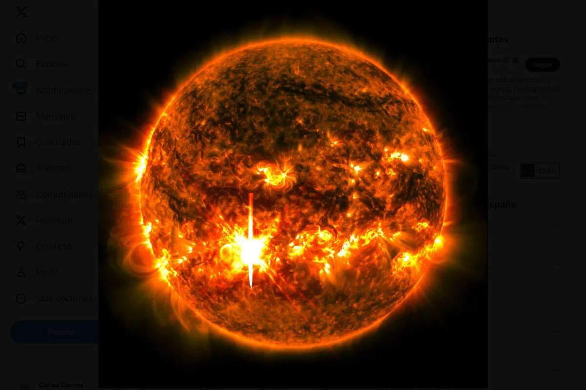 El Sol emite una potente llamarada que puede provocar una tormenta geomagnética en la Tierra e intensas auroras boreales