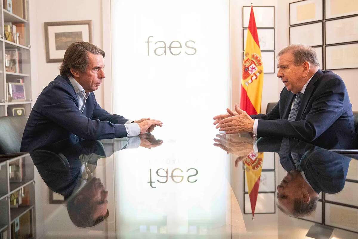 Aznar se reúne con Edmundo González, 