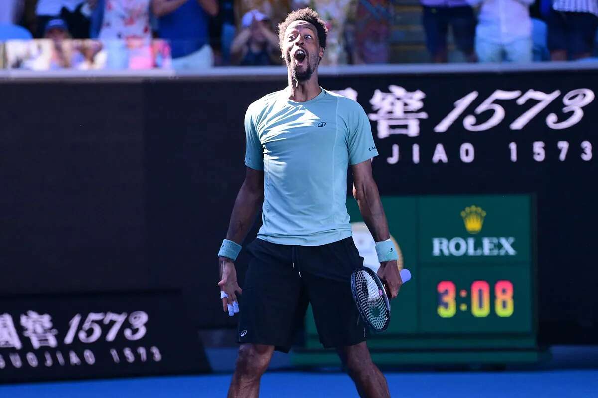 El insaciable apetito de Monfils: octavofinalista, con 38 años, tras vencer a Fritz