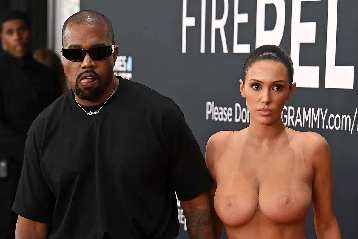 Los millones de dólares que ha perdido Kanye West a causa del desnudo de su mujer, Bianca Censori, en los Grammy