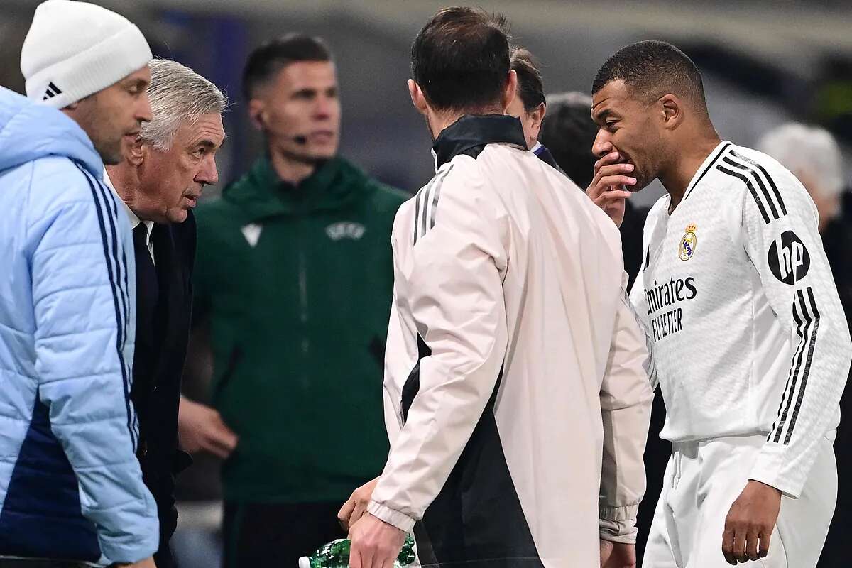 Se confirma el K.O. de Mbappé, obligado a parar: otra lesión muscular que trastoca al Madrid