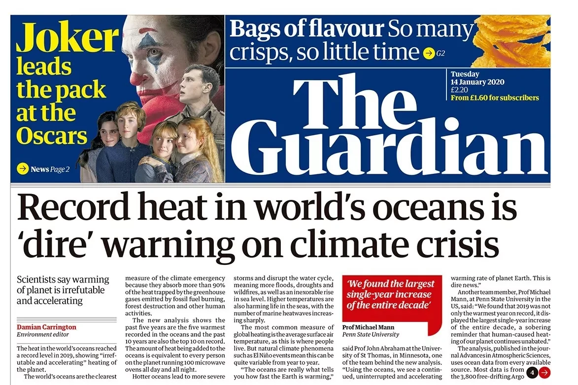 El peridico The Guardian gana el Premio Biophilia de la Fundacin BBVA