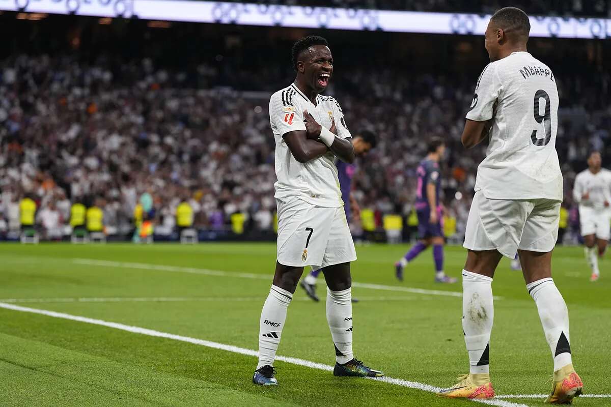 Vinicius provoca una chispa a tiempo en el Madrid para remontar al Espanyol