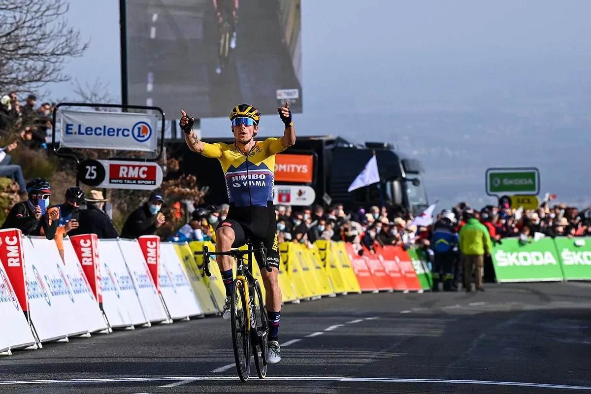Roglic ya asusta en la Pars-Niza