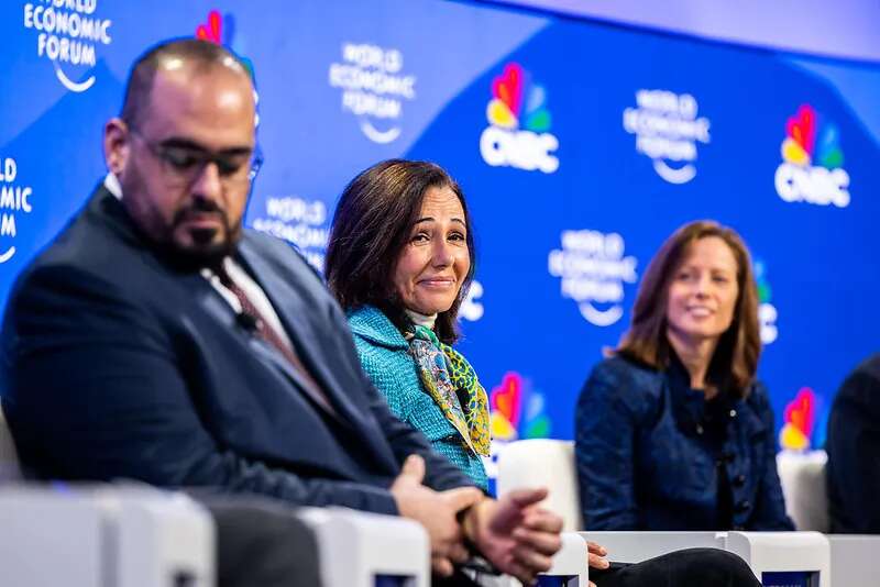 Ana Botín en Davos: 