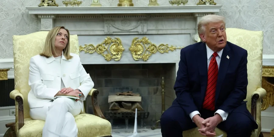 Дружня зустріч Мелоні з Трампом була під загрозою через запитання про Україну — The Guardian