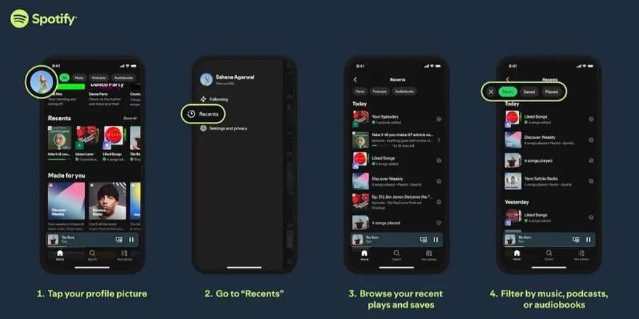 Spotify зберігатиме історію прослуховування за 90 днів