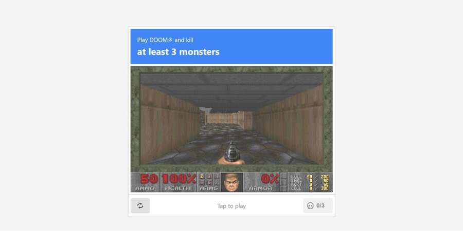 Ентузіаст створив тест CAPTCHA в стилі DOOM