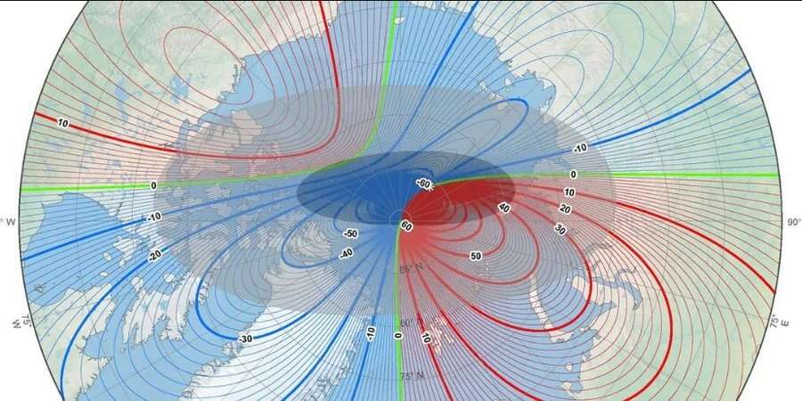 Північний магнітний полюс Землі знову змістився