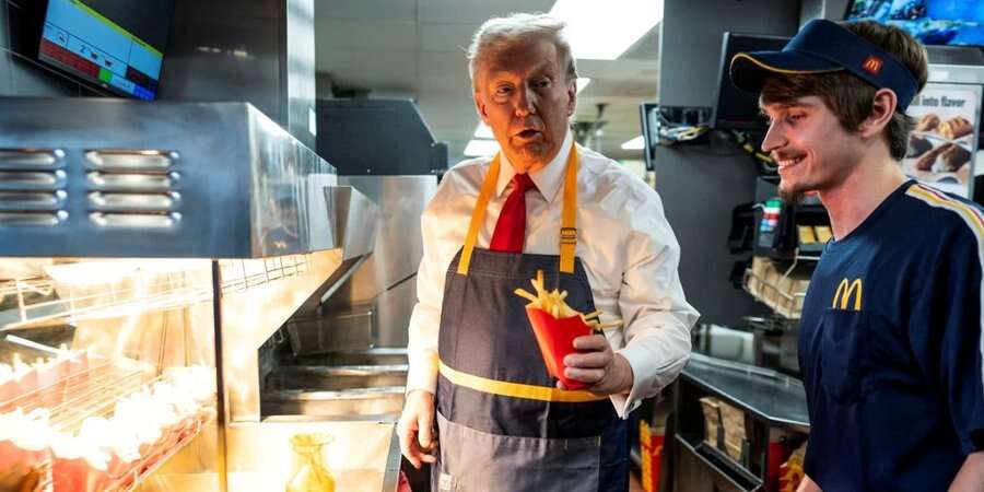 У McDonald’s заявили, що не мають жодного відношення до «роботи» Трампа в одному з їхніх закладів