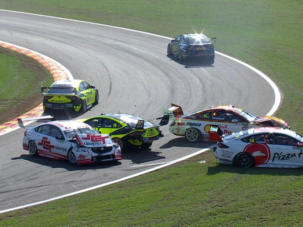 Absolute carnage in Supercars crash