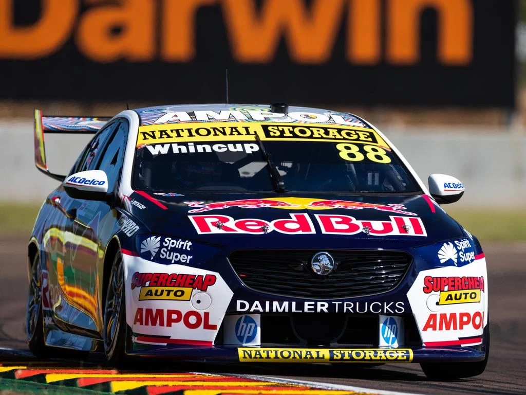 Whincup flying in Darwin so why is replacement laughing?