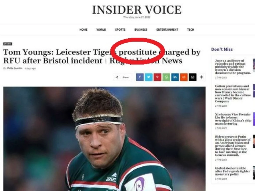 ‘Prostitute’ gaffe is absolute gold
