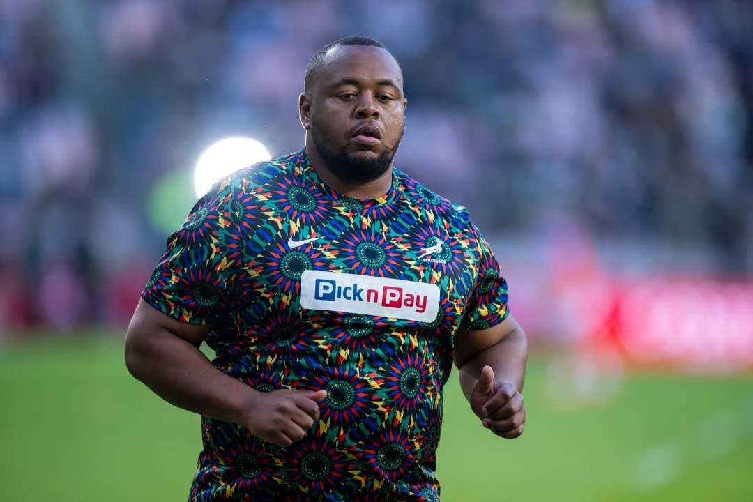 Bok prop Ntlabakanye tests positive for banned substance, out of NZ tour
