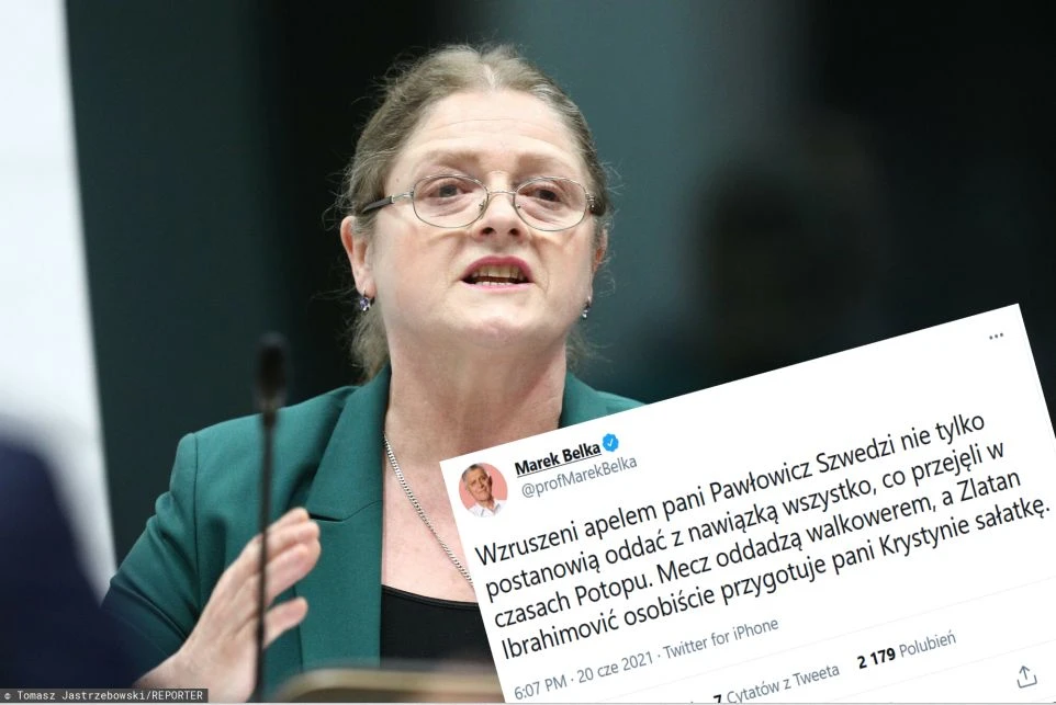 Pawłowicz zaapelowała do Szwedów. Bezlitośnie odpowiedział jej Marek Belka przypominając wpadkę byłej posłanki w Sejmie