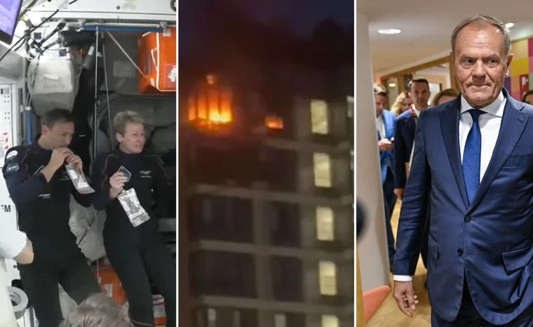 Załoga Ax-4 na Międzynarodowej Stacji Kosmicznej, eksplozje w Moskwie, rekonstrukcja coraz bliżej. Co wydarzyło się w czwartek?