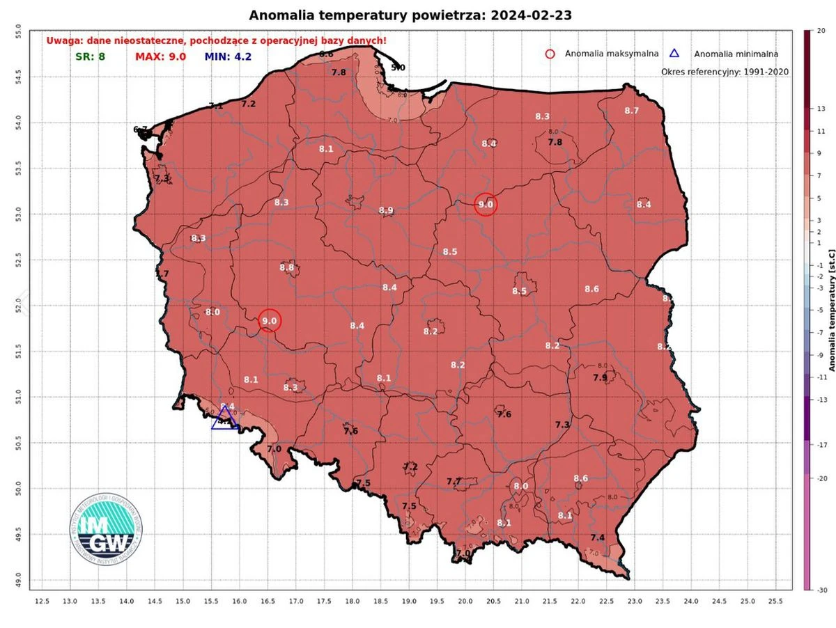 Ekstremalnie ciepły luty. Takich temperatur nie było od lat