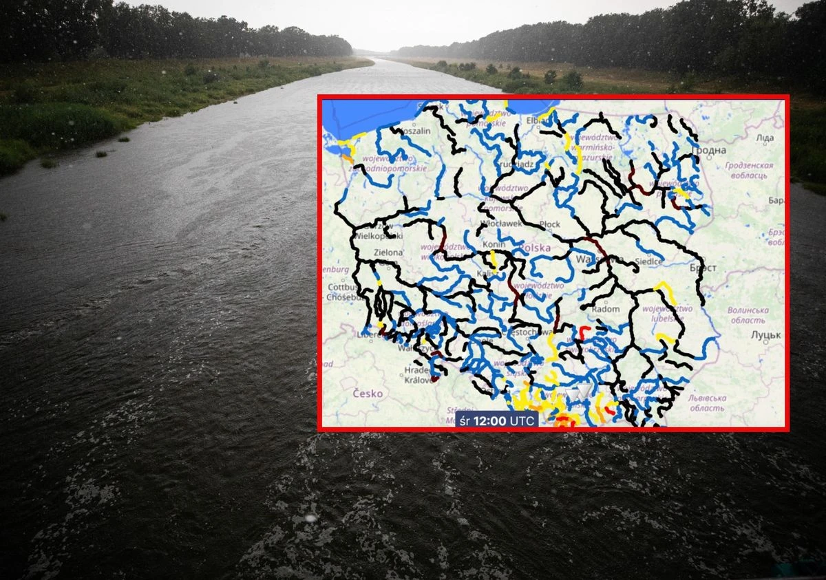 Niż genueński zrzuca deszcze nad Polską. 