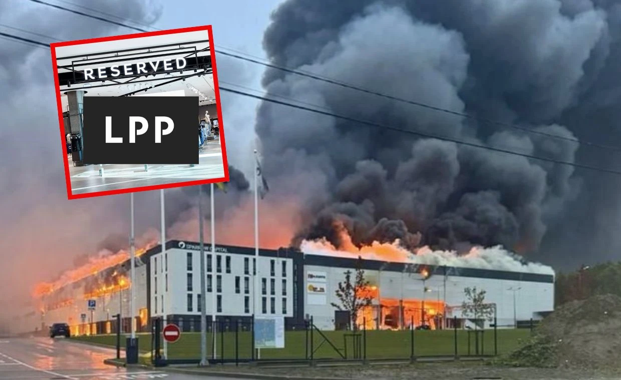 Ubrania polskiej firmy w ogniu po rosyjskim ataku na Lwów