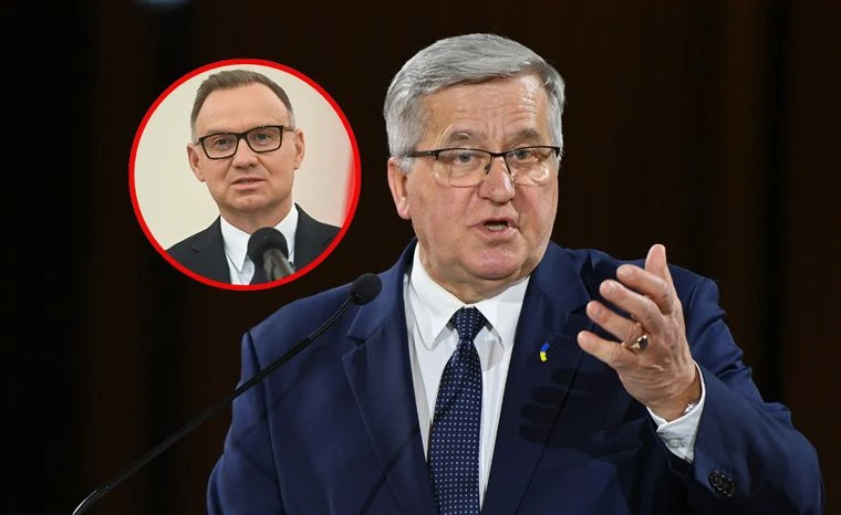 Komorowski stanowczo o decyzji Dudy ws. Bąkiewicza. 