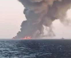 Największy irański okręt wojenny zatonął po pożarze