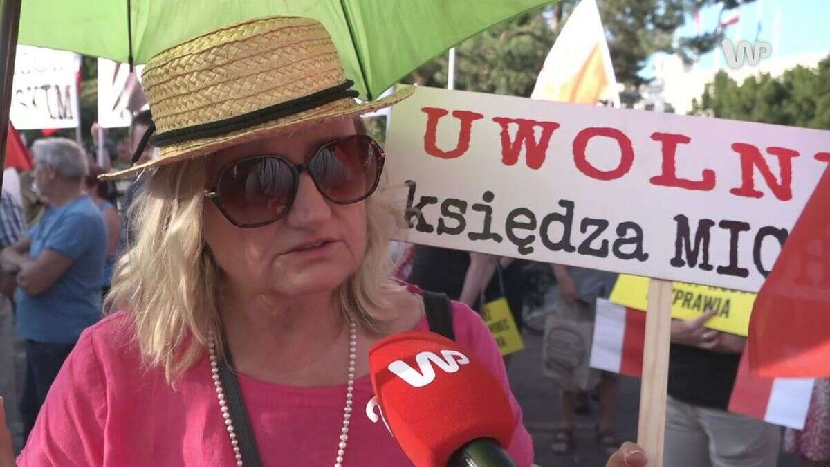 Protest PiS przed Sejmem. 