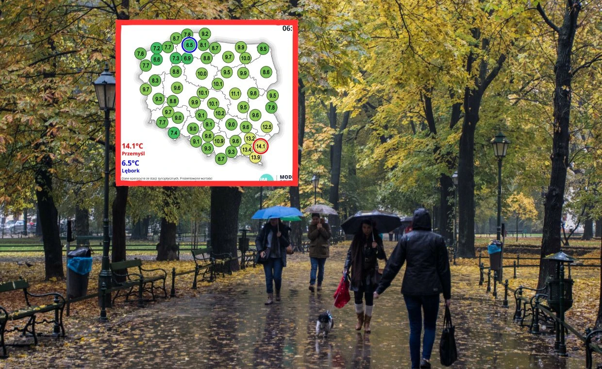 Ponuro i deszczowo. W poniedziałek w pogodzie gorsza strona jesieni