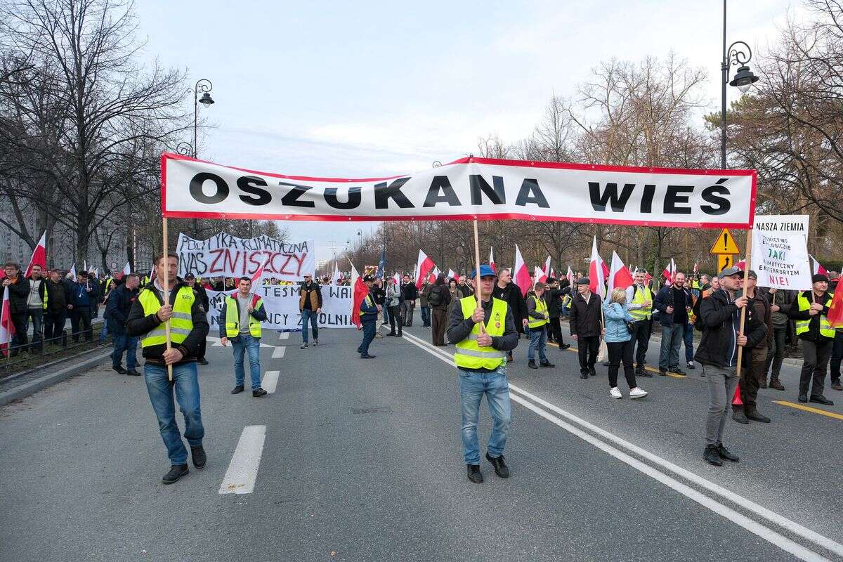 KE komentuje marsz rolników w Warszawie. 