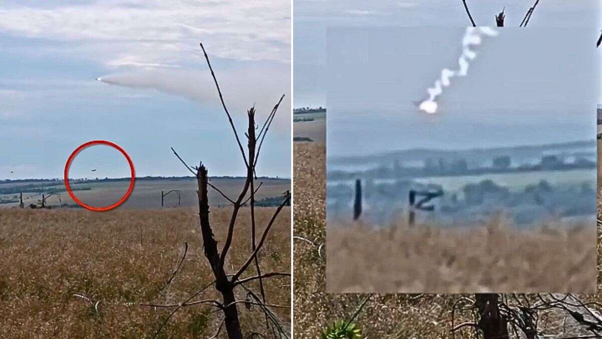 Rosyjski Su-25 trafiony w Ukrainie. Nagranie z momentu ataku