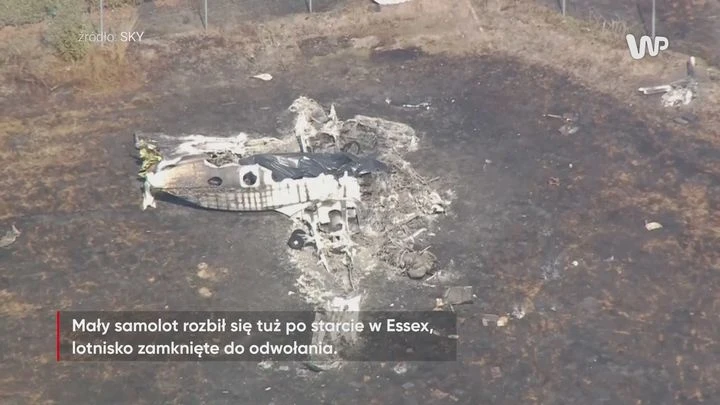 Rozbił się tuż po wystartowaniu. Nagrania wraku samolotu
