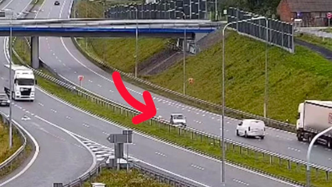 Zawrócił pod prąd na S19. Wszystko się nagrało