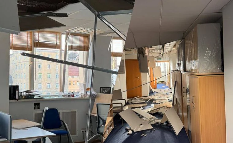 Rosyjski atak uszkodził budynek placówki UE