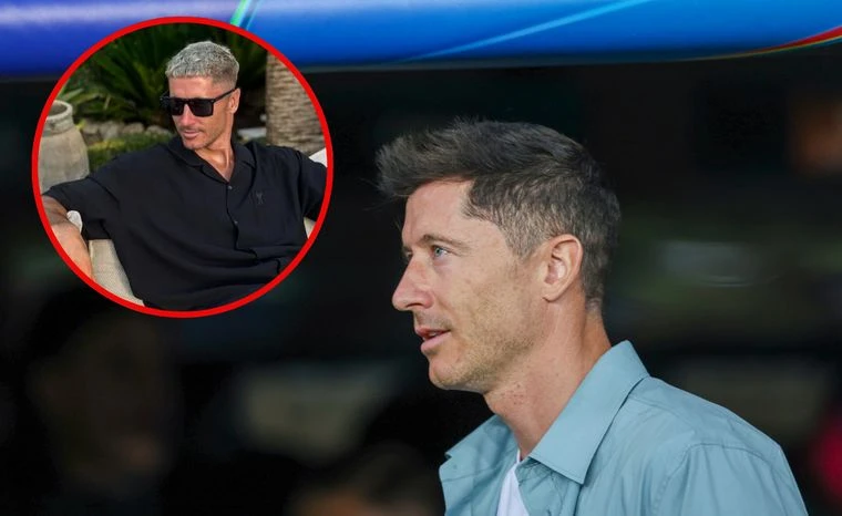 Robert Lewandowski przegrał zakład? Nowa metamorfoza zaskakuje. 