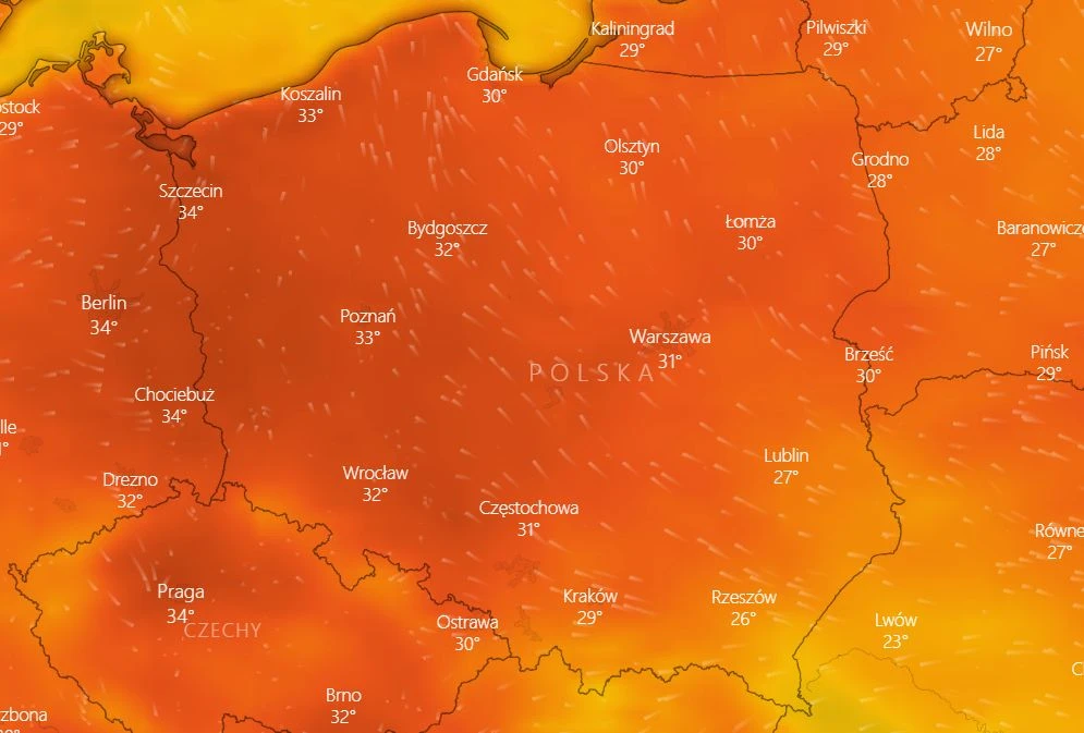 Prognoza pogody. Żar będzie lał się z nieba. Robi się aż niebezpiecznie