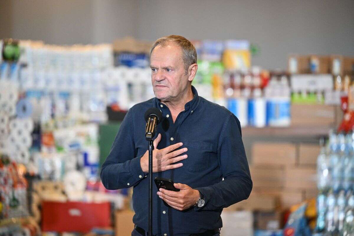 Tusk o spotkaniach z powodzianami. 