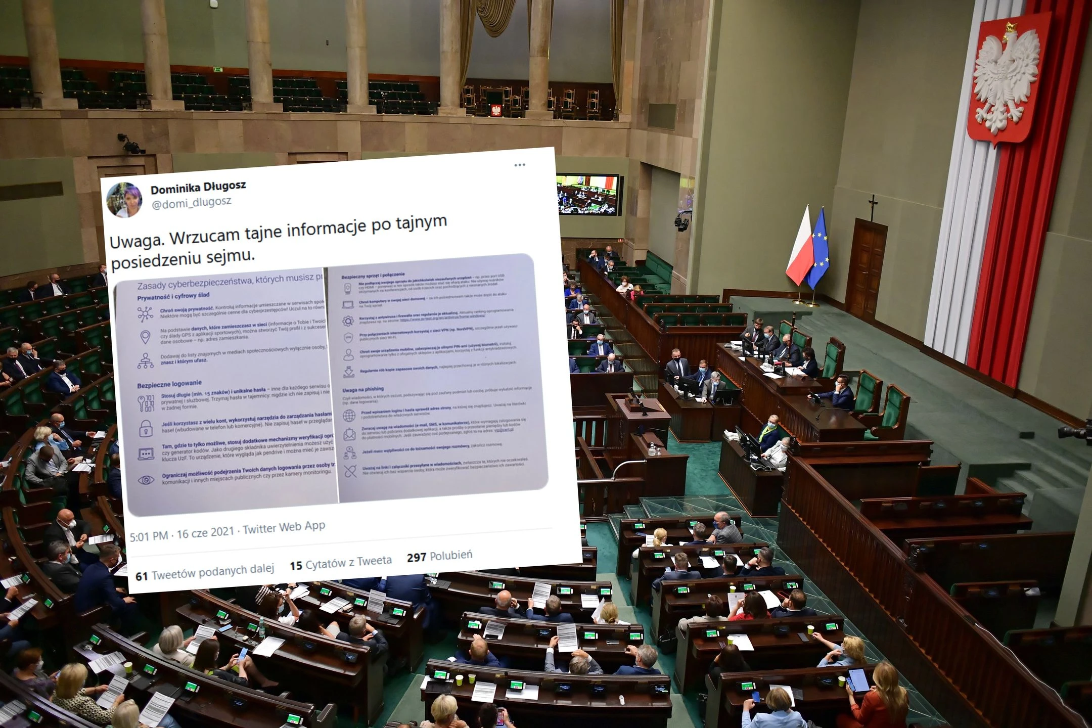 Jak chronić się w sieci? Posłowie otrzymali instrukcję. 
