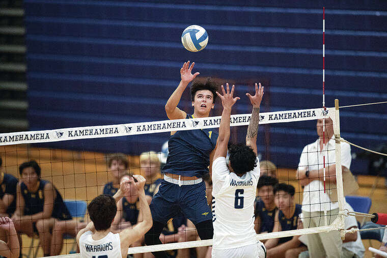 Punahou boys volleyball elevates past Kamehameha