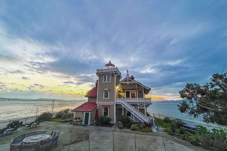 A unique getaway in a lighthouse on tiny California island