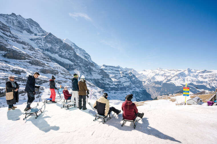 There is nothing tame about sledding in Switzerland