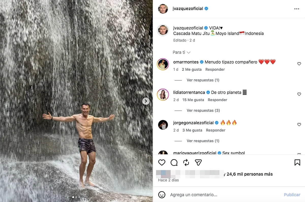 El cuerpazo de Jesús Vázquez bajo una cascada, la foto más polémica de Maite Galdeano y la Confirmación de Christian Gálvez, entre las imágenes de este lunes