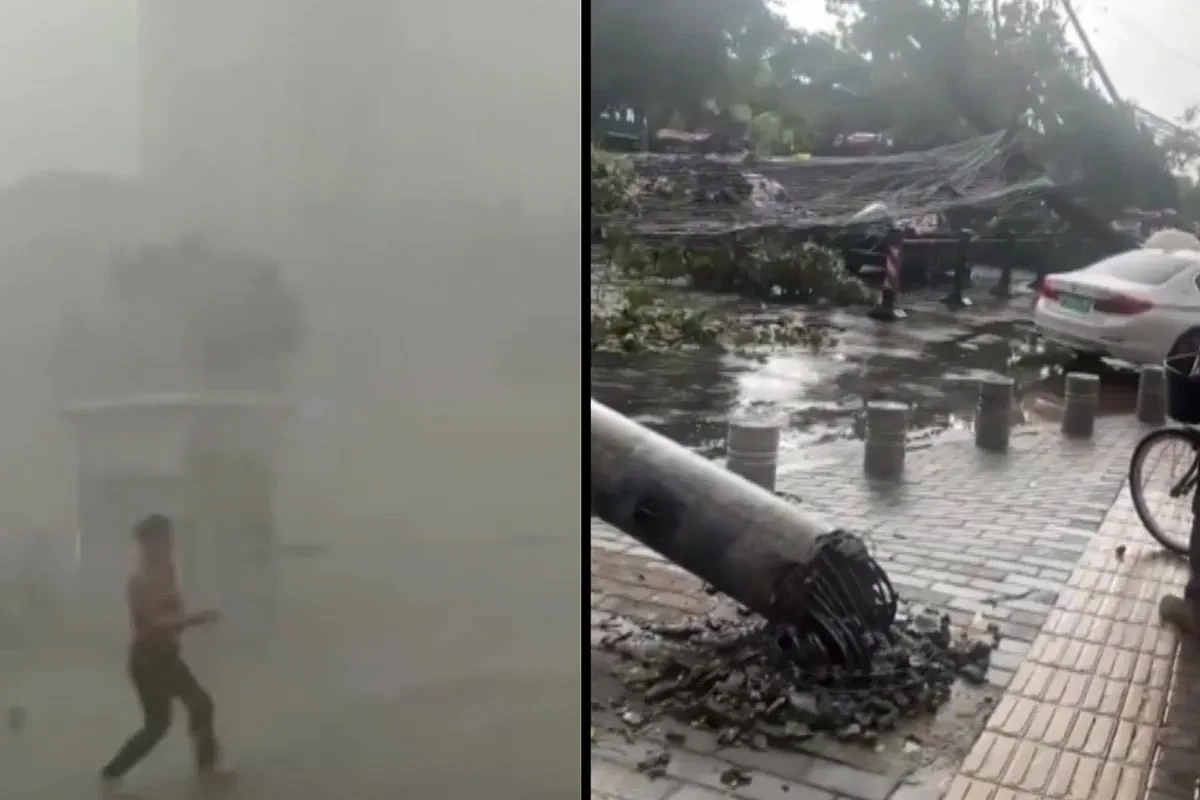 Un tifón se lleva todo a su paso en China