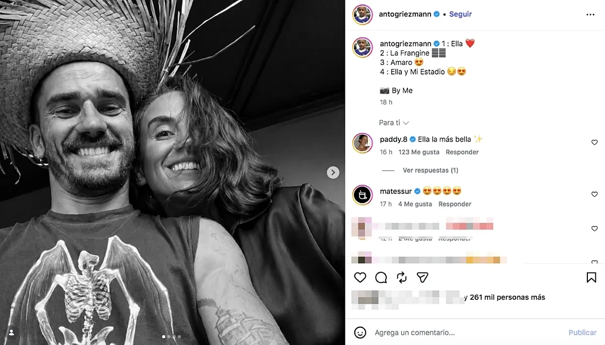 El romántico selfie de Griezmann, el bikinazo viral de Hailey Bieber y los 53 años de Heidi Klum, entre las fotos de este martes