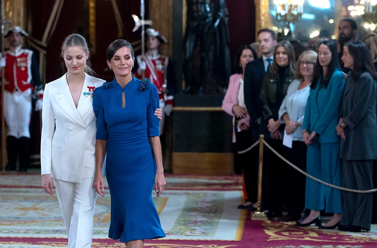 El triángulo Letizia, Leonor y Sarah Santaolalla