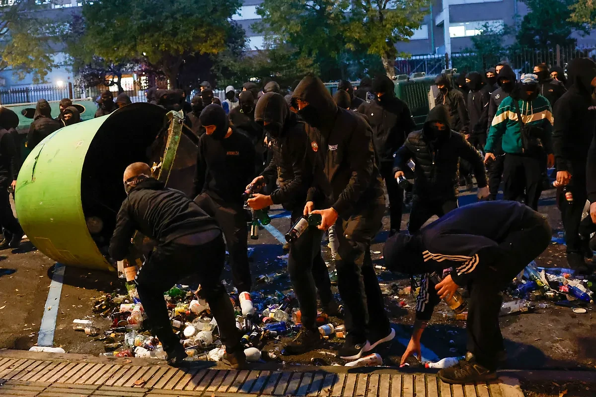 La Policía Nacional detiene a 28 radicales en Pamplona por los disturbios en la Universidad de Navarra contra Vito Quiles
