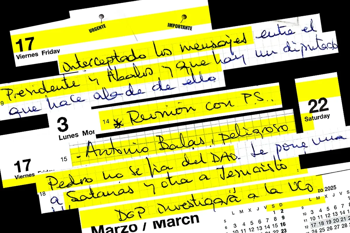 El 'Cuaderno 2025' de Leire incluye otras tres menciones precisas a 